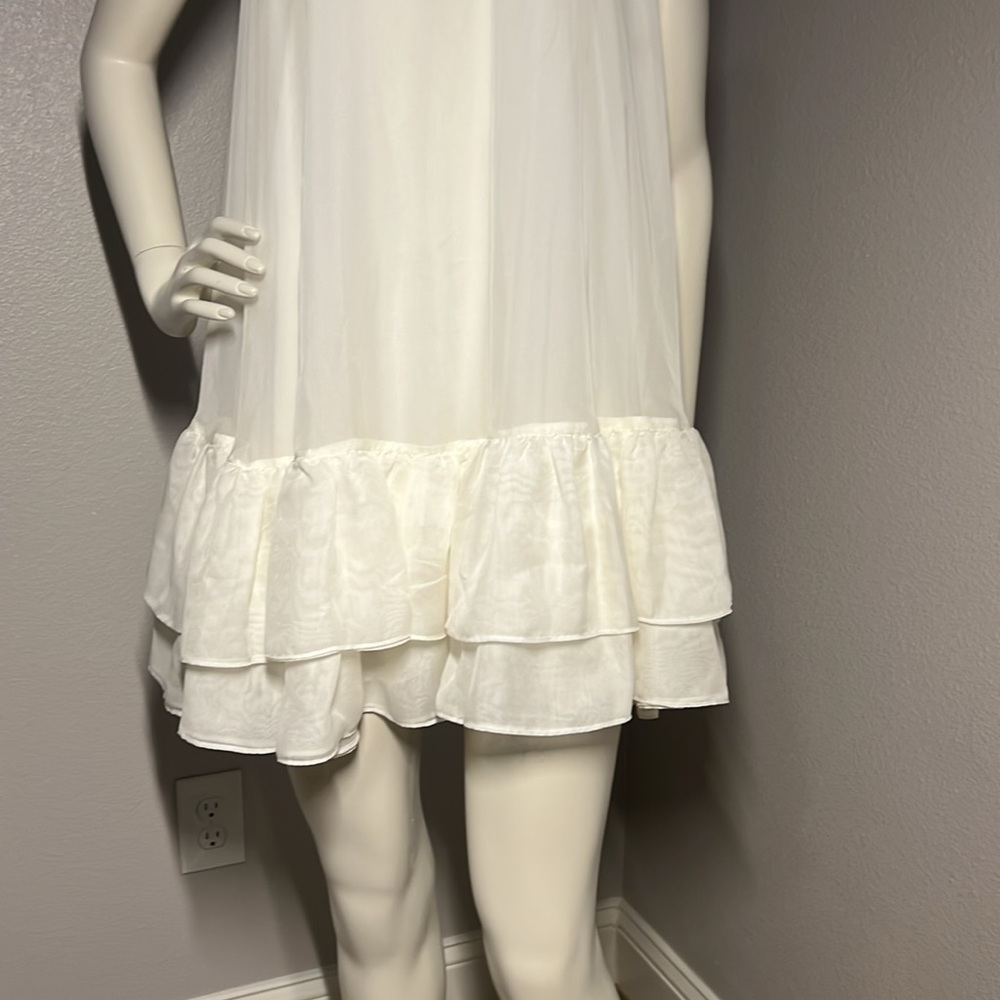 Alice + Olivia New Elegant White Ruffle Dress Size Small $149 OBO - Picture 6 of 10